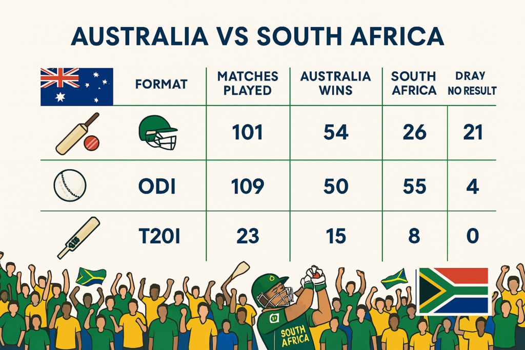 composition Australia vs South Africa