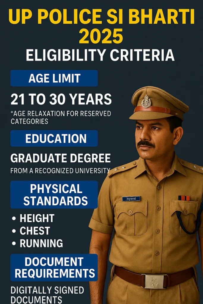 UP Police SI Bharti 2025: Age Limit Changed? New Rules You Must Know Before Applying